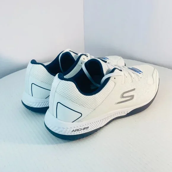 Skechers Go Train Arch Fit Viper Court-Pickleball (White/Navy) Tennis for Mens - Picture 12 of 17